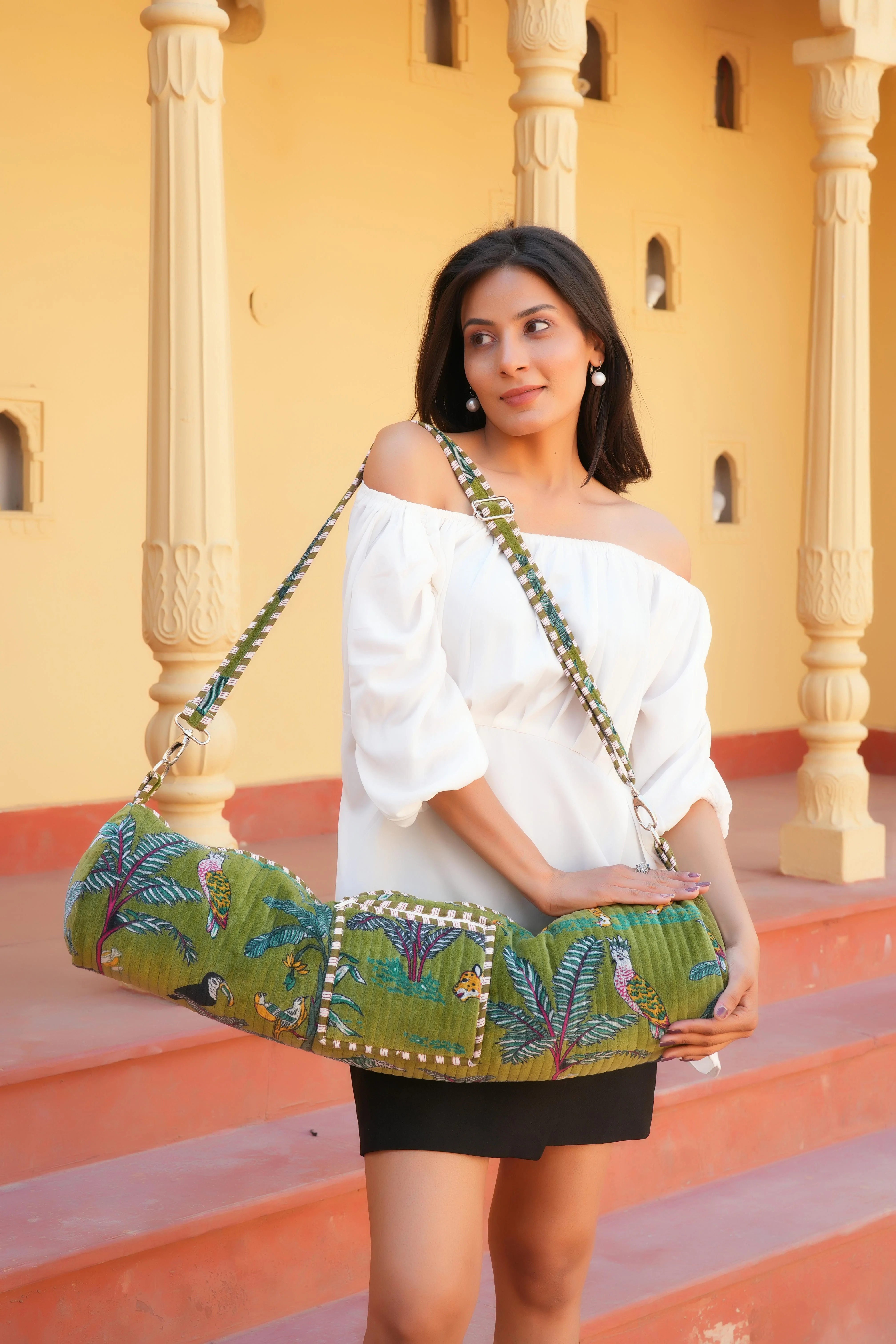 The Jungle Velvet Yoga Bag - Image 30