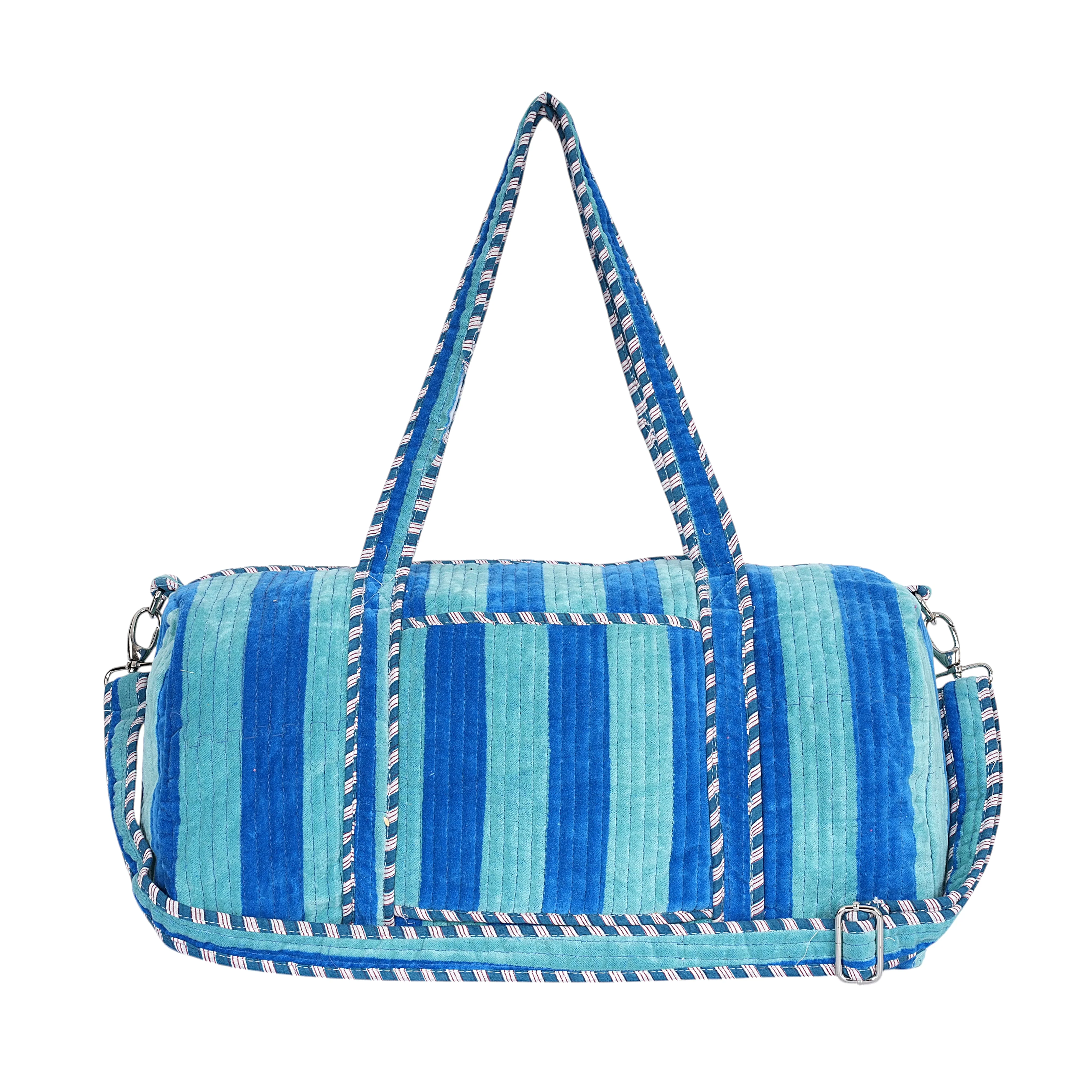The Striped Velvet Weekender - Image 13