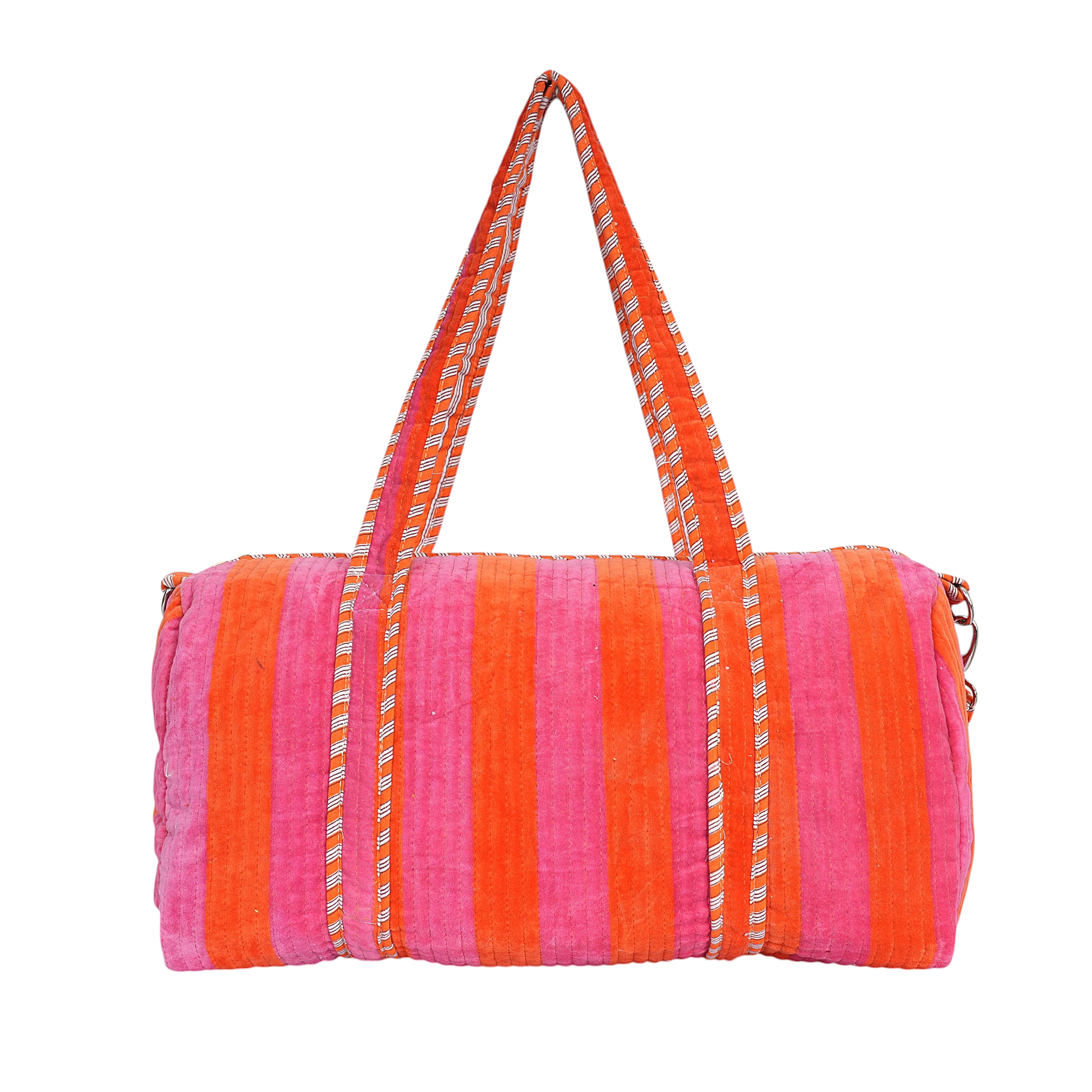 The Striped Velvet Weekender - Image 43