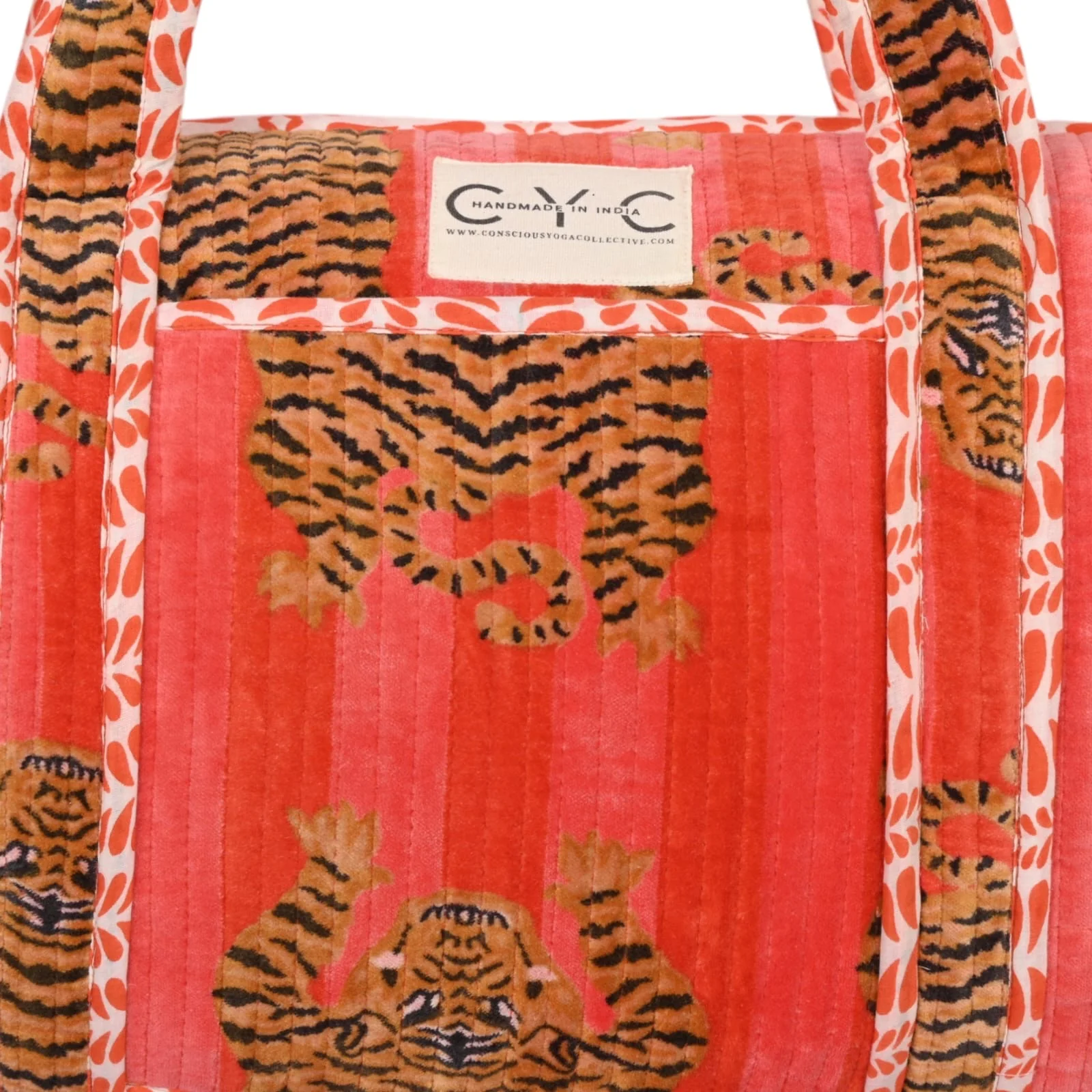 The Tibetan Tiger Velvet Weekender - Image 11