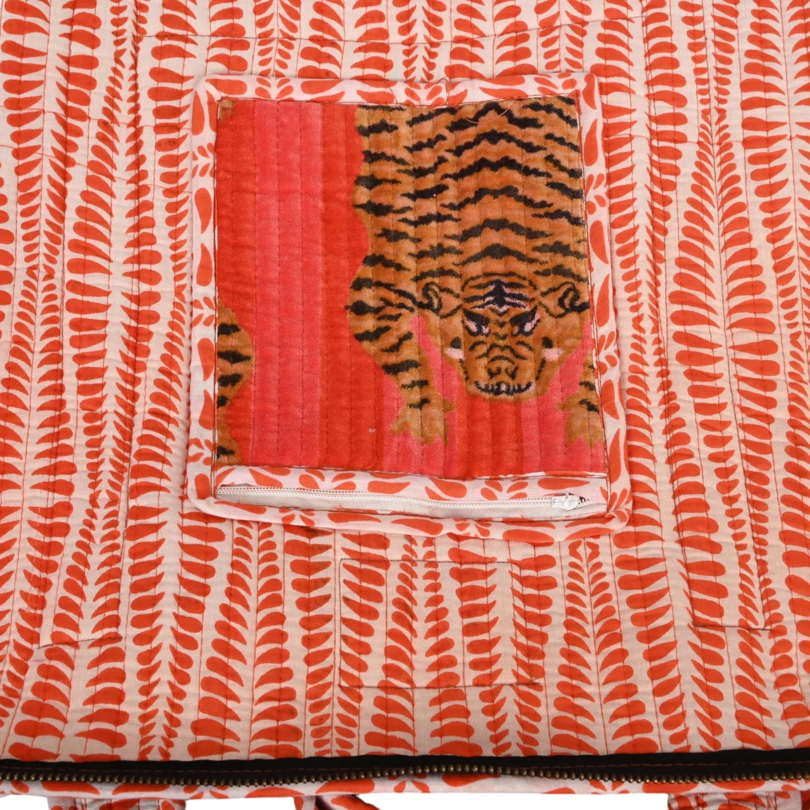 The Tibetan Tiger Velvet Weekender - Image 12