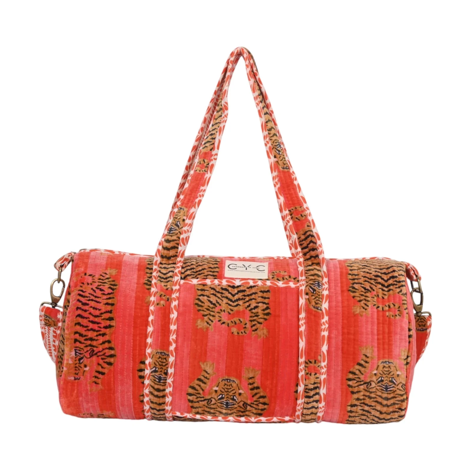 The Tibetan Tiger Velvet Weekender - Image 13