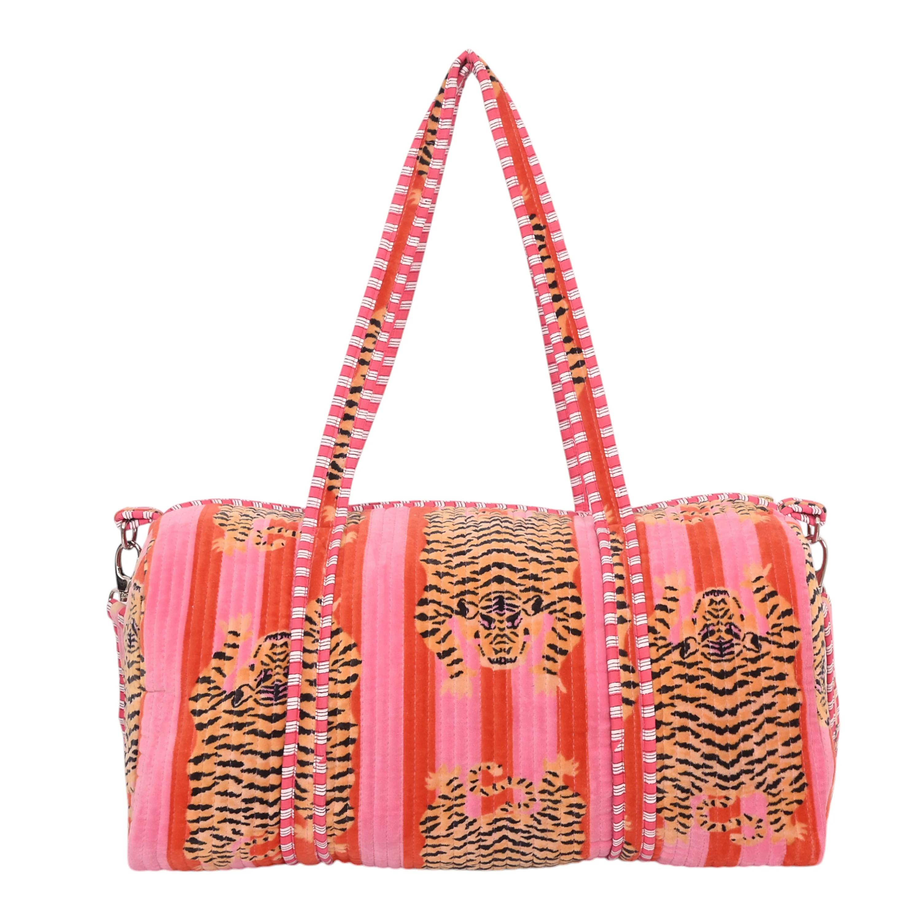 The Tibetan Tiger Velvet Weekender - Image 17