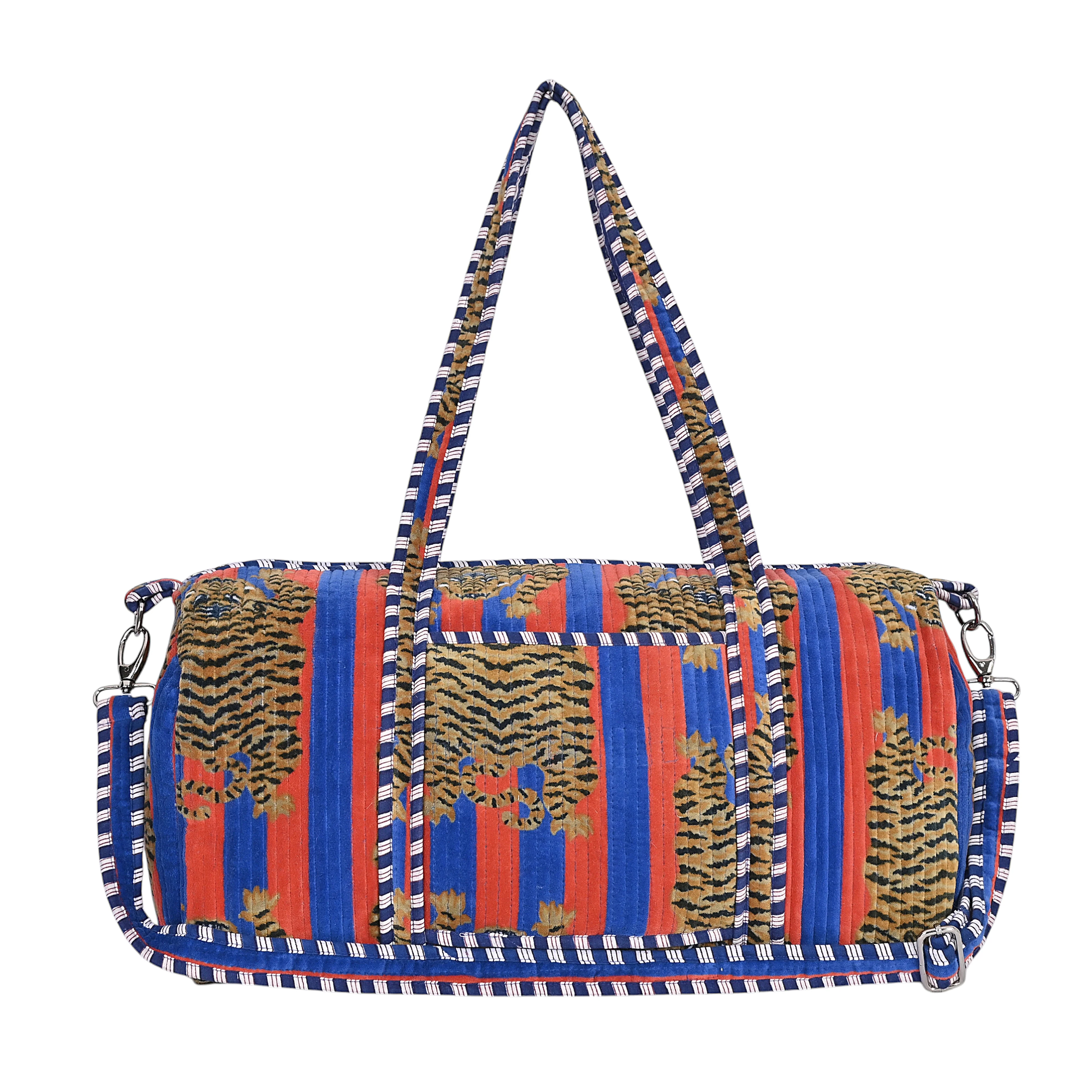 The Tibetan Tiger Velvet Weekender - Image 31