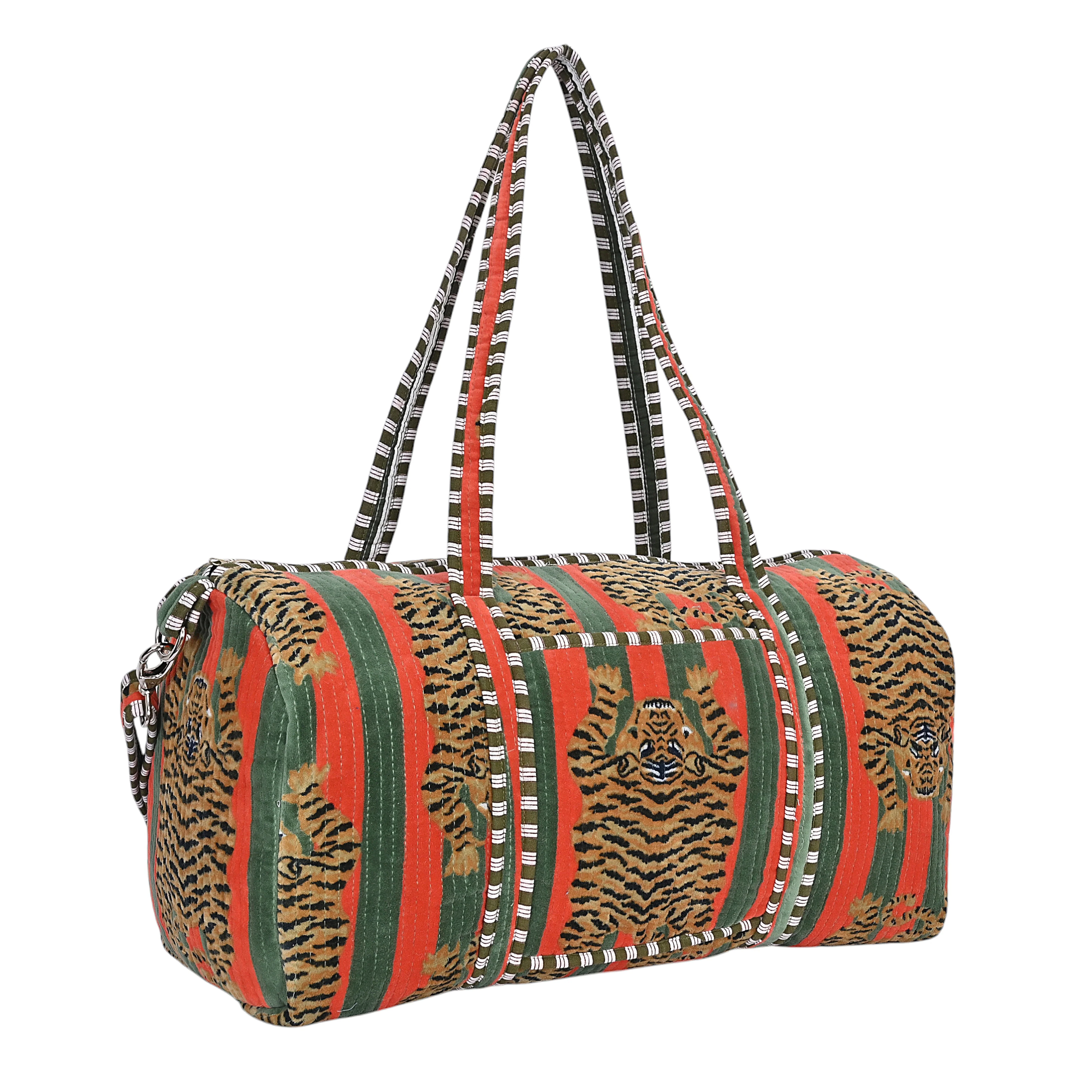 The Tibetan Tiger Velvet Weekender - Image 34