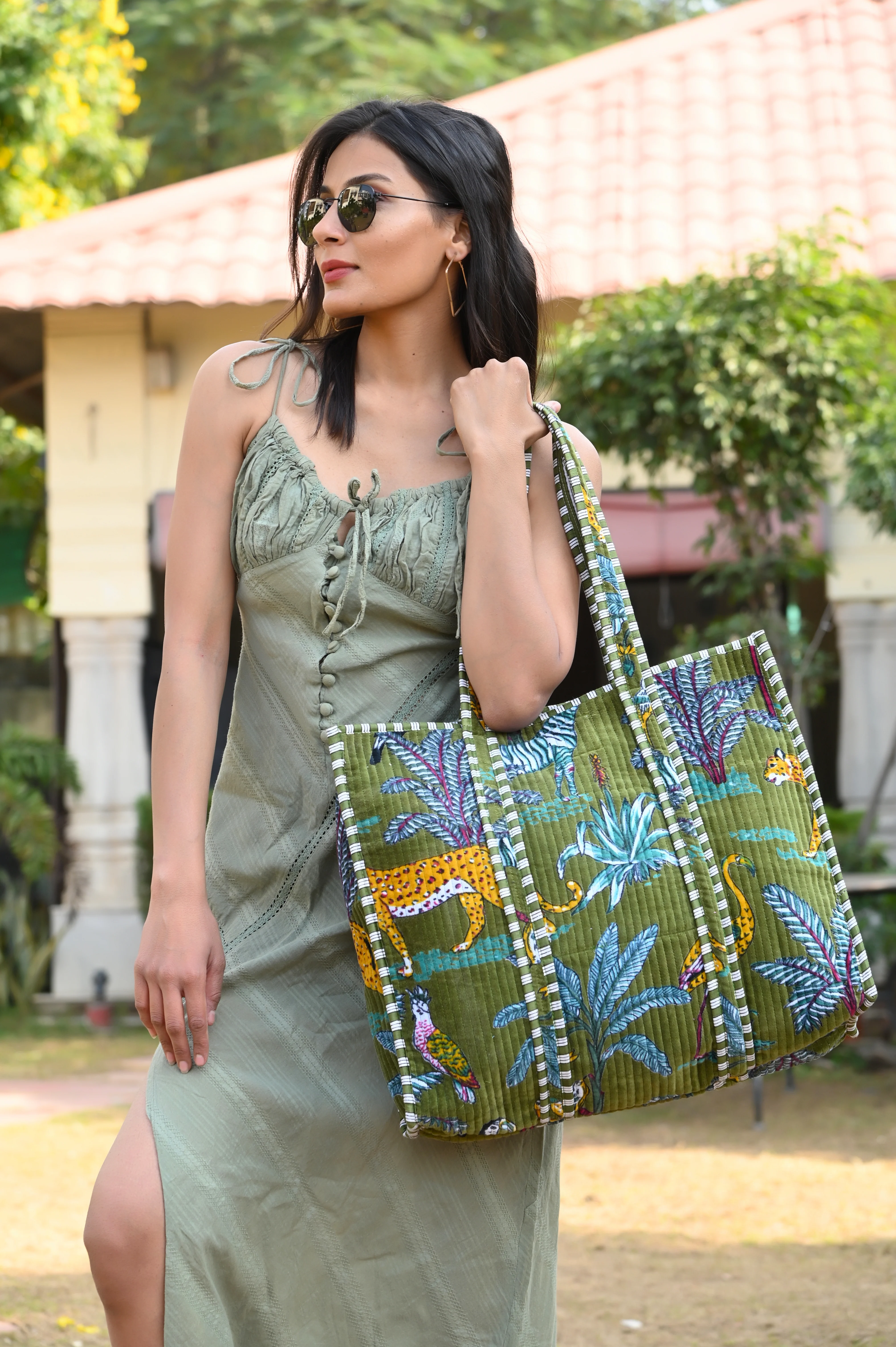 The Jungle Tote in Velvet - Image 172