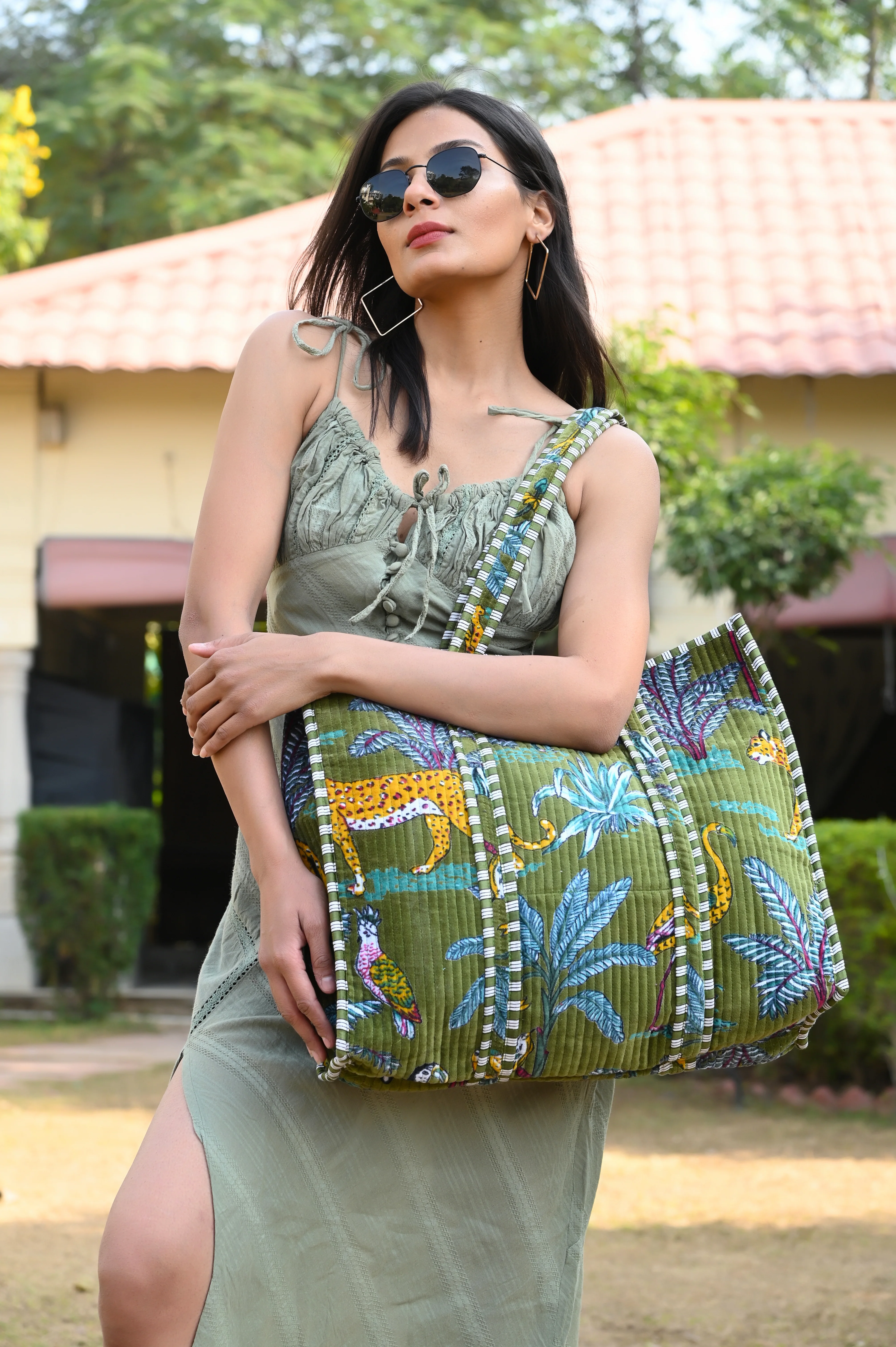 The Jungle Tote in Velvet - Image 177