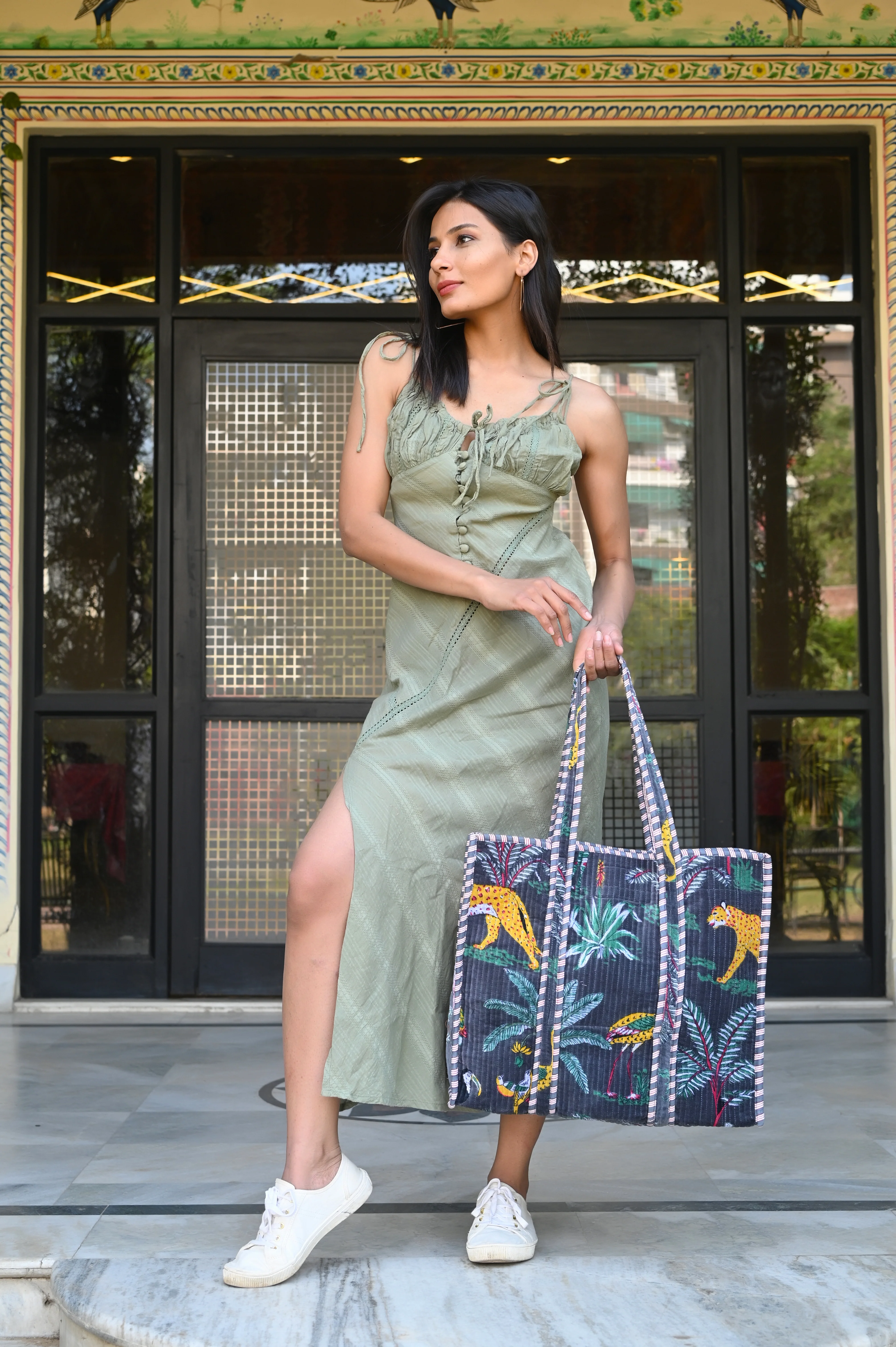 The Jungle Tote in Velvet - Image 206