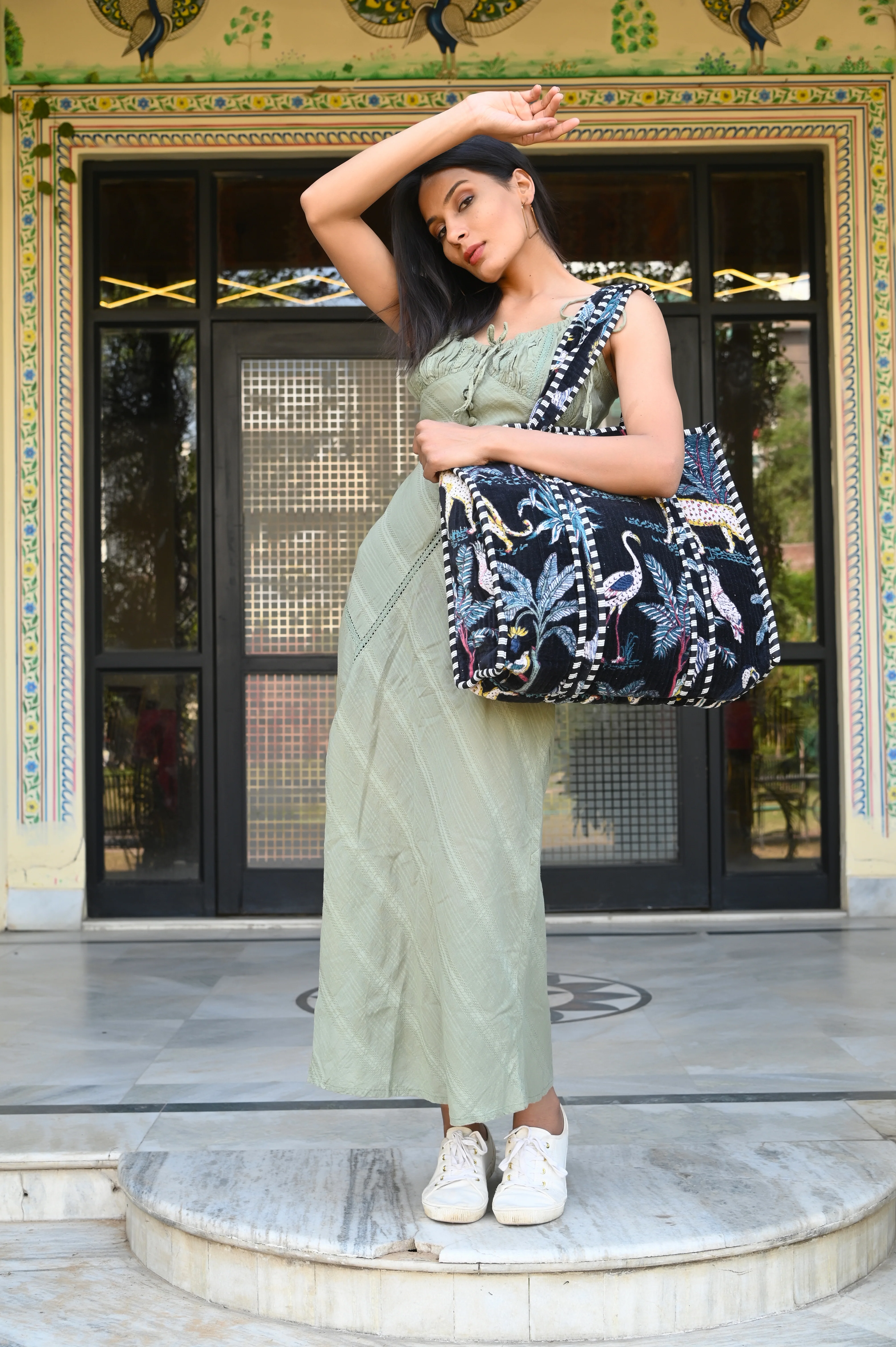 The Jungle Tote in Velvet - Image 215