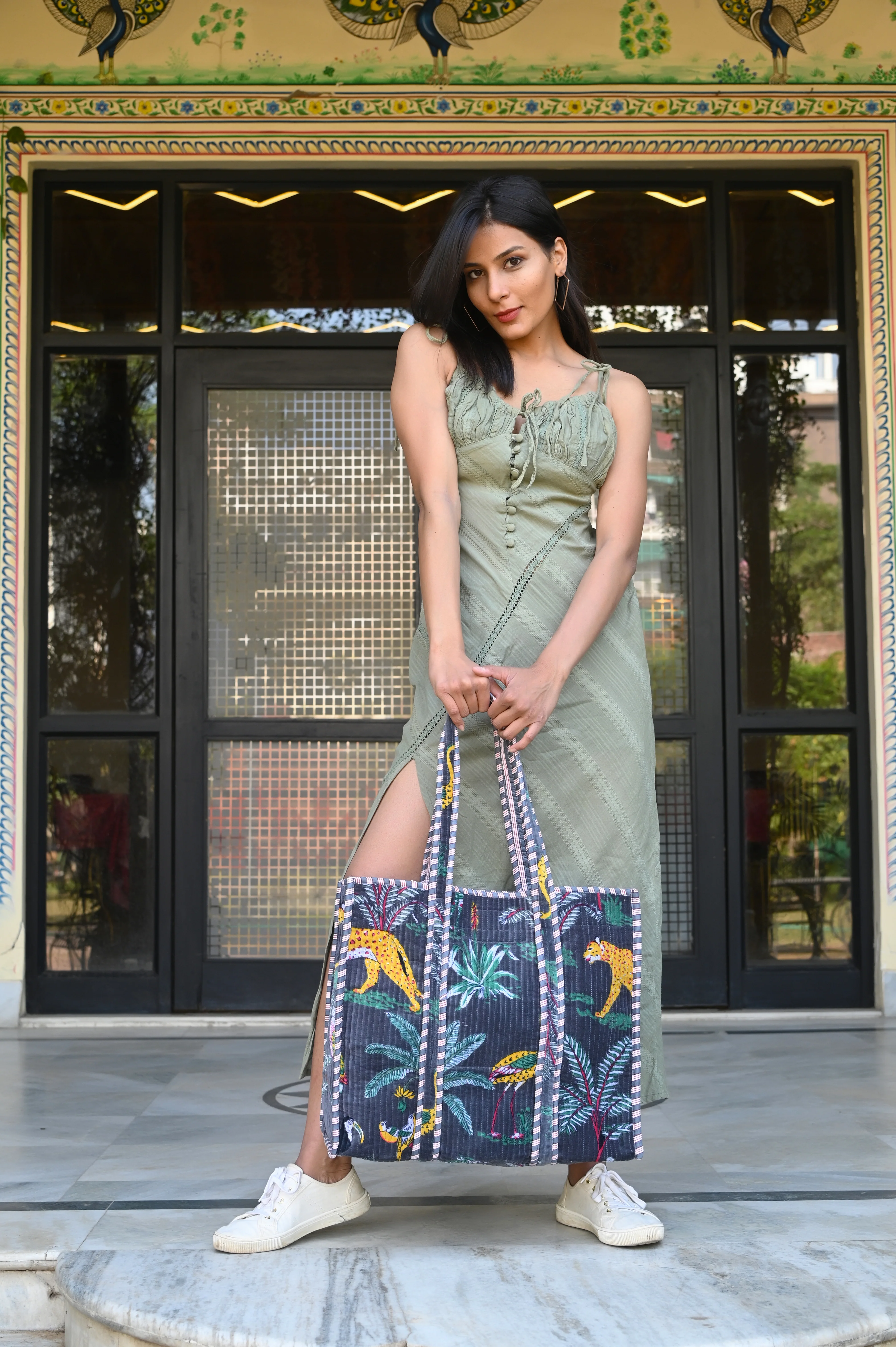 The Jungle Tote in Velvet - Image 231