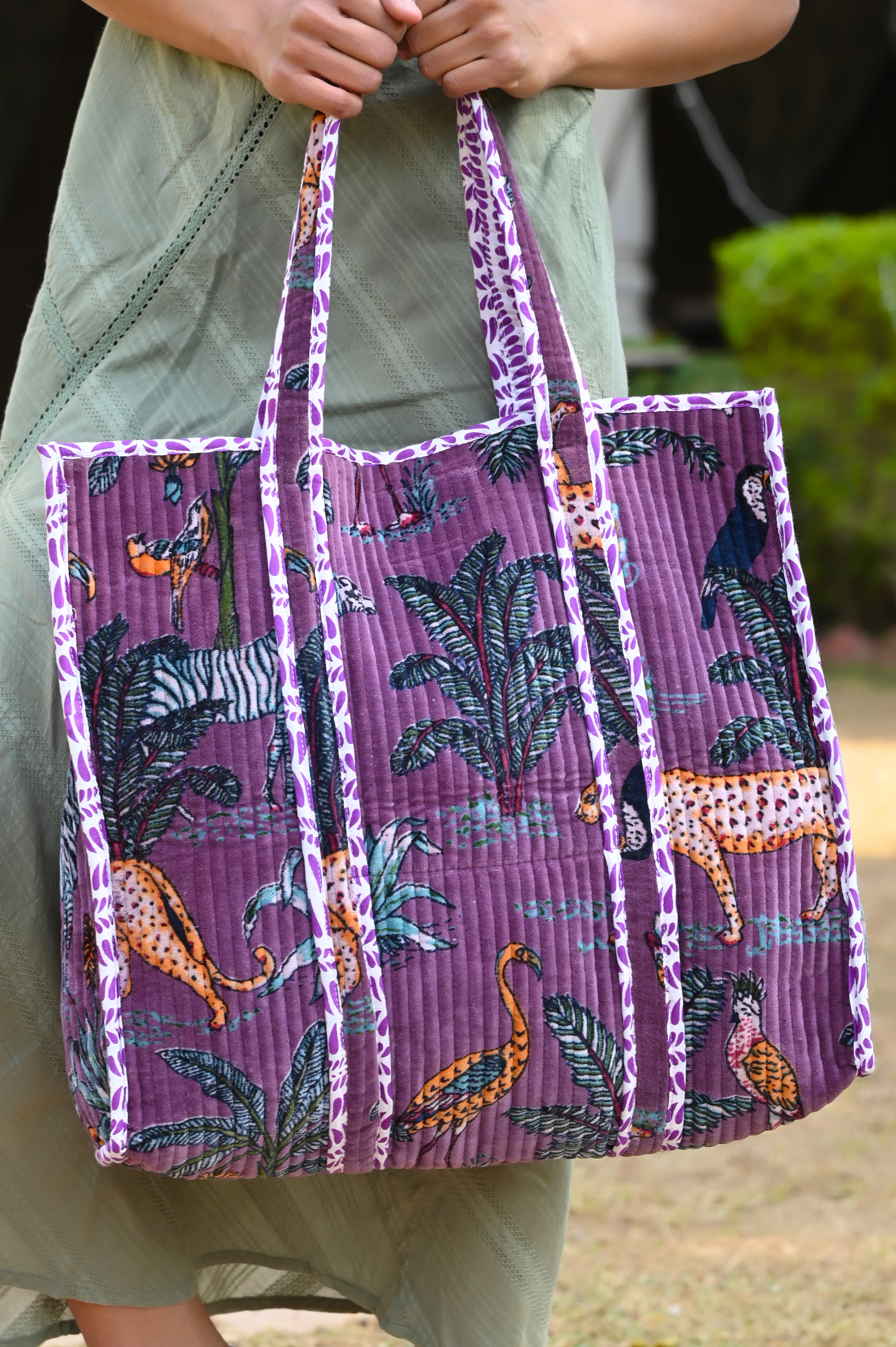The Jungle Tote in Velvet - Image 244