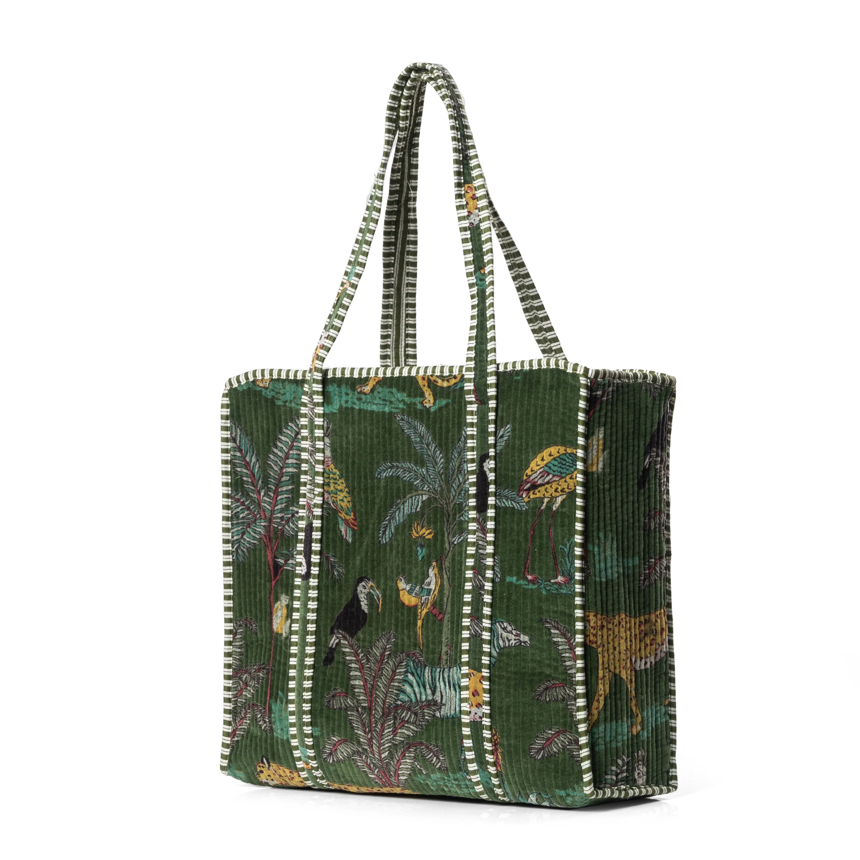 The Jungle Tote in Velvet - Image 7