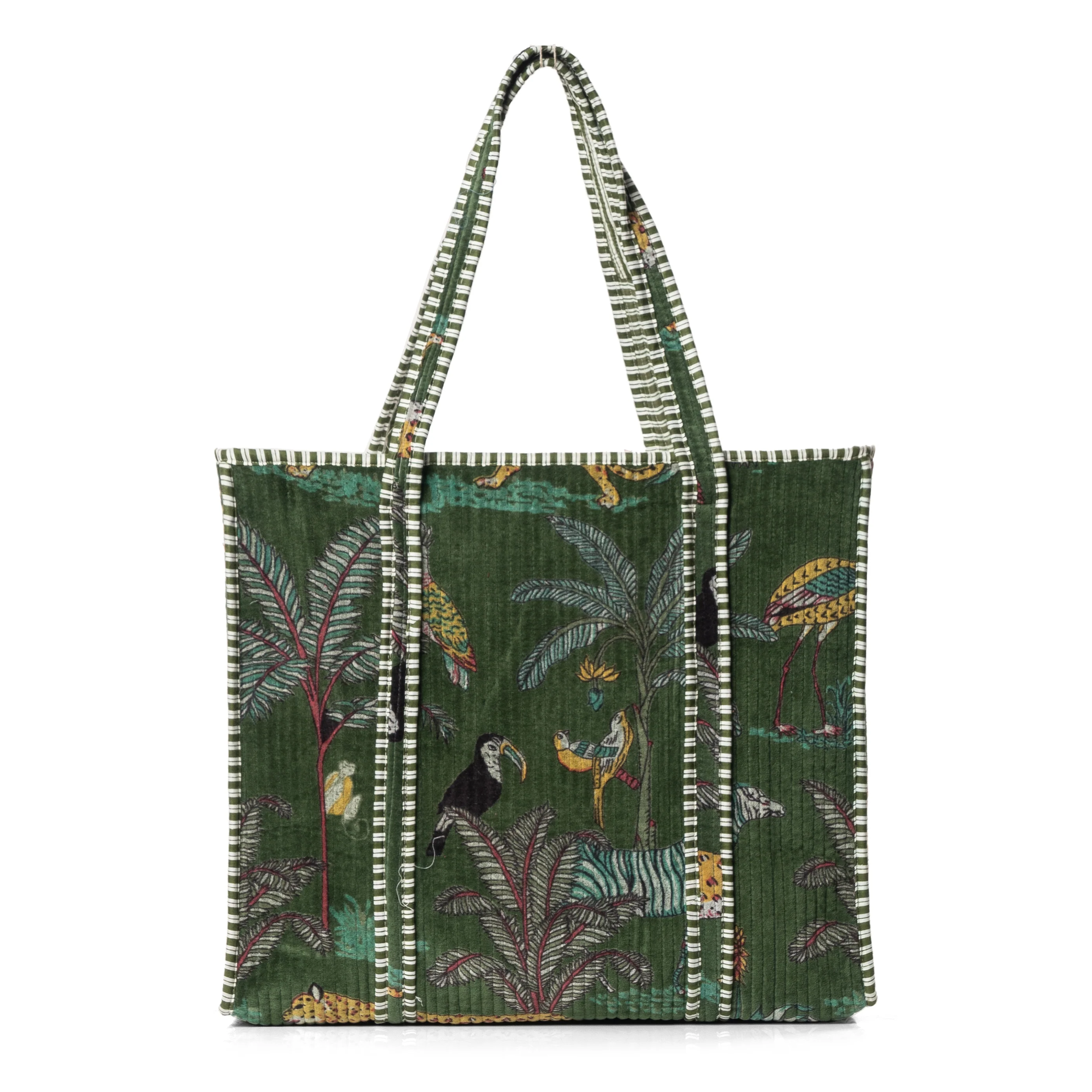 The Jungle Tote in Velvet - Image 8